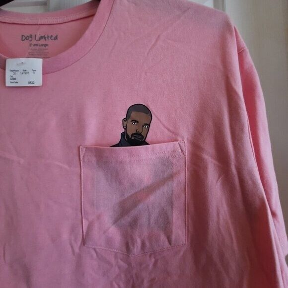 Drake Dogs Limited  Pink T Shirt  Size: Extra Large  (XL)  Unisex   NWT - Picture 3 of 9